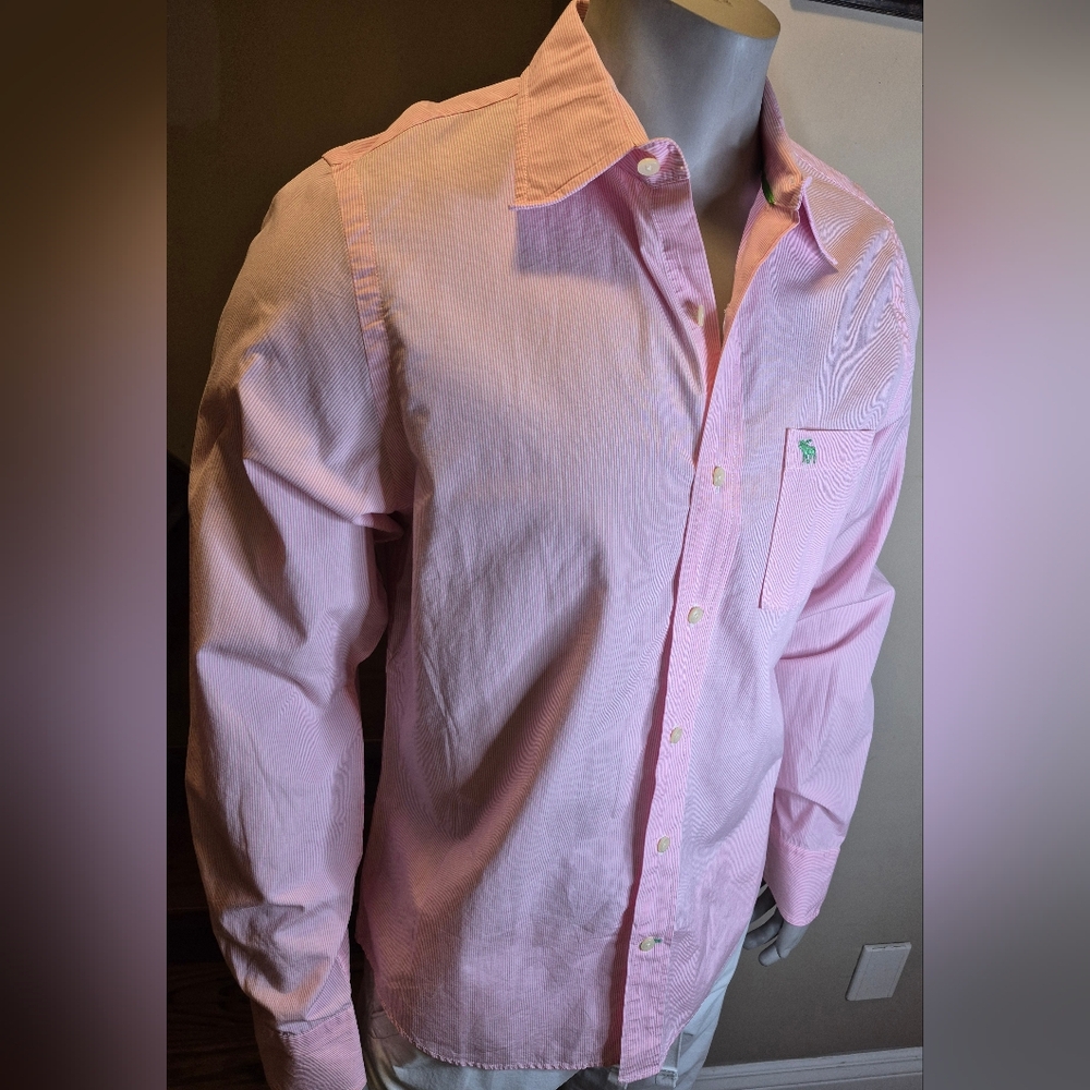 Abercrombie & Fitch Pink Dress Button Down Shirt - Picture 15 of 15